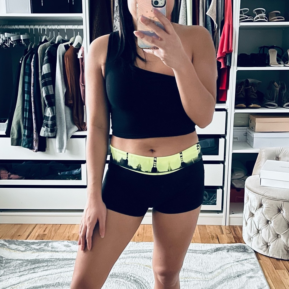 IDEA USA Yellow Tie Dye Shorts